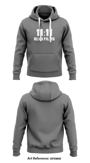 11:11 BLVD FILMS Store 1  Core Men's Hooded Performance Sweatshirt - gpZMNd