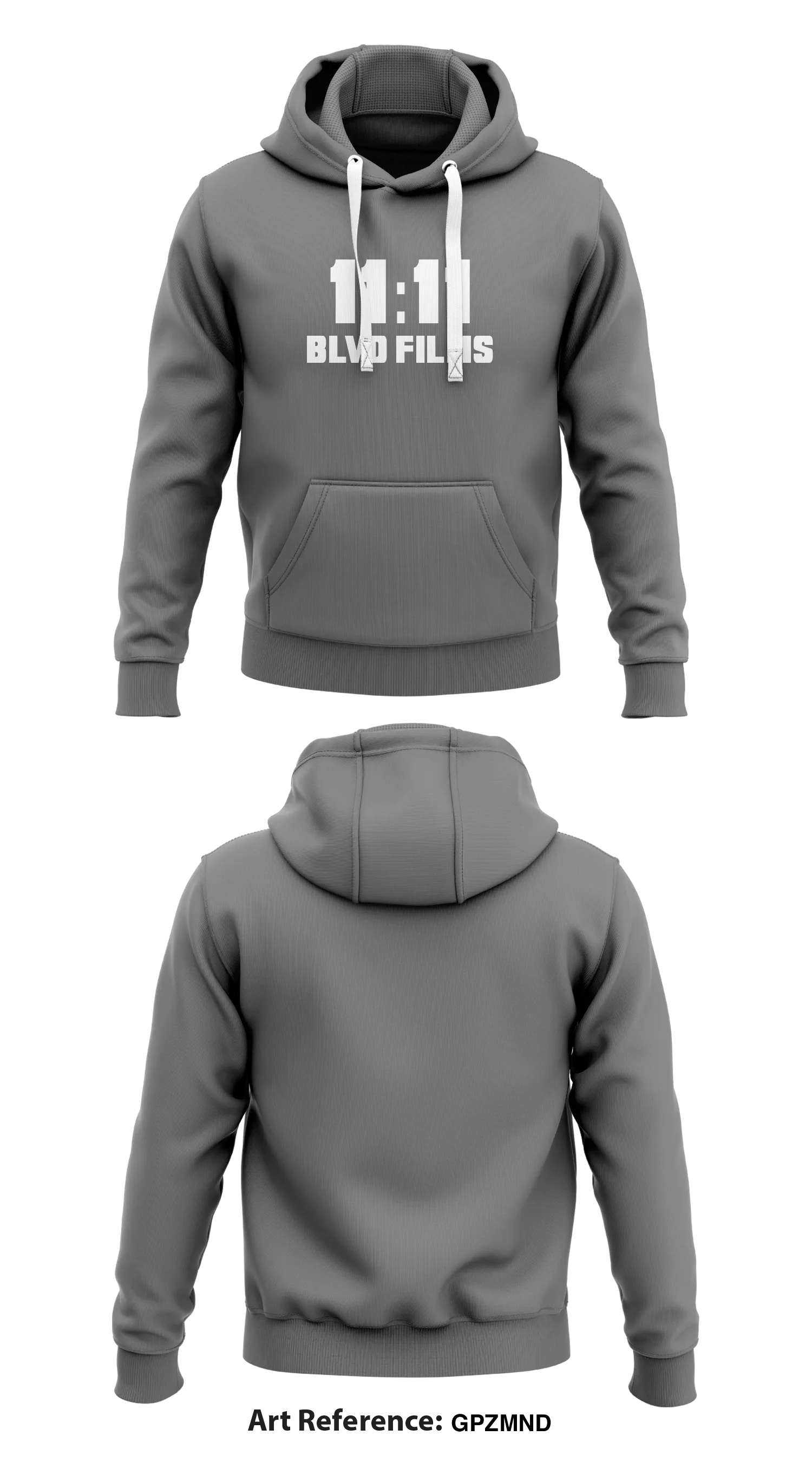 11:11 BLVD FILMS Store 1  Core Men's Hooded Performance Sweatshirt - gpZMNd