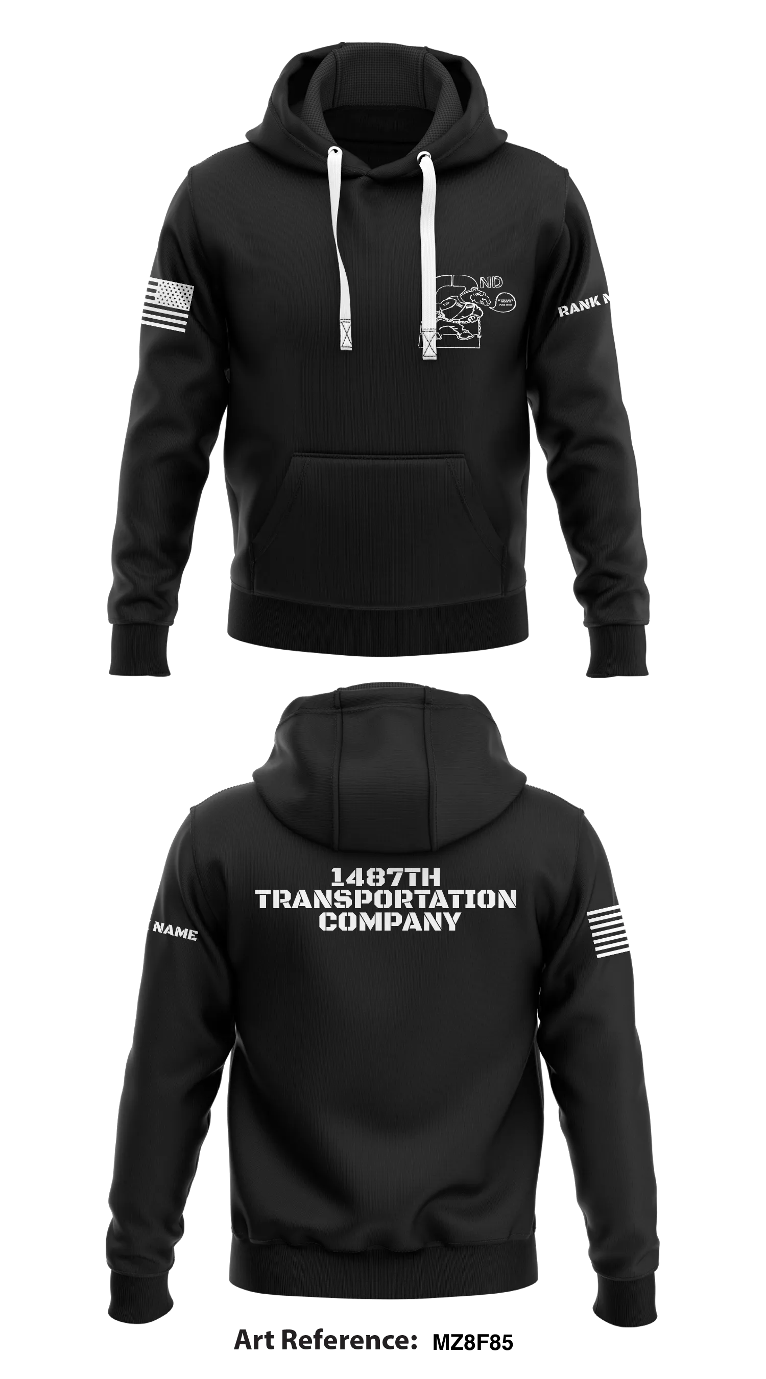 1487th Transportation Company  Store 1  Core Men's Hooded Performance Sweatshirt - mz8F85