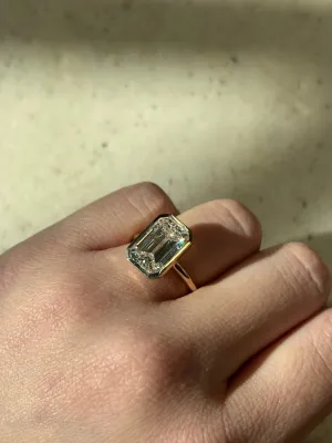 14k Yellow Gold (Sample Sale) OG PO36548 The Daily Bezel | Emerald | 1.8mm band (Sample Sale) 4.53CT E VS1 LAB GIA : 6482407478 : A10809AASK| 6.25  9544 Resizing Upon Request, Includes Warranty and Care Plan, No Returns or Exchanges, Final Sale