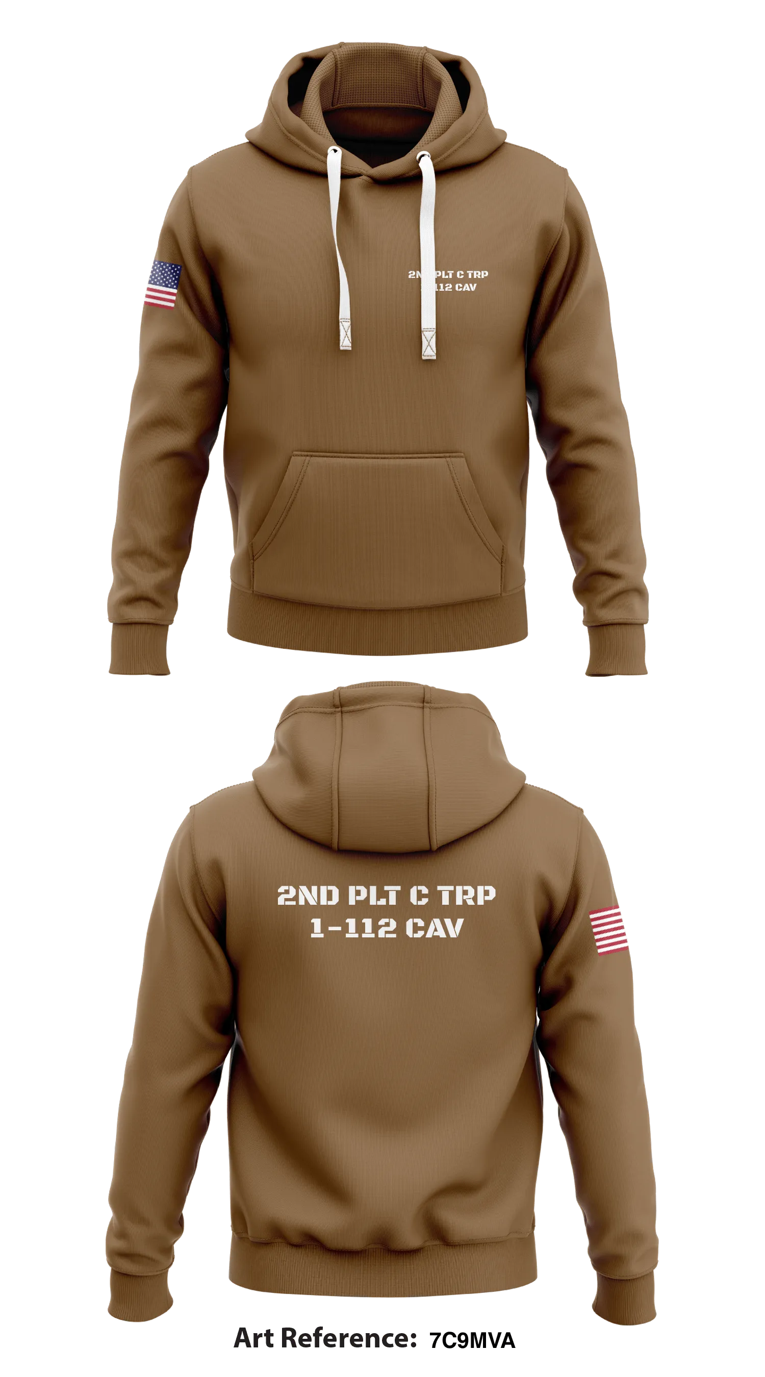 2nd PLT C TRP 1-112 CAV Store 1 Core Men's Hooded Performance Sweatshirt - 7c9mVa