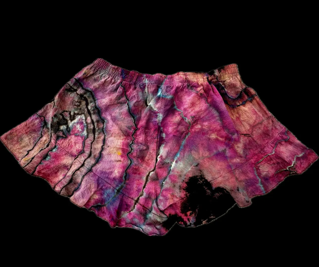 2X/3X Reverse Dyed Flowy cotton Shorts