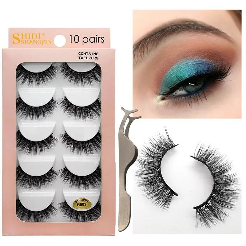 30 Pieces) 10 Pairs Mink Lashes