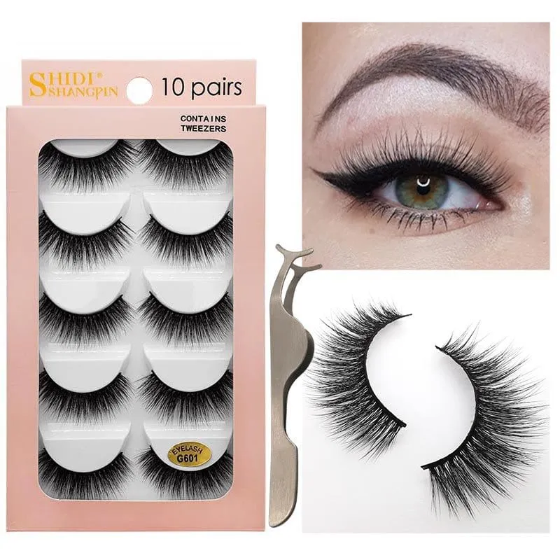 30 Pieces) 10 Pairs Mink Lashes