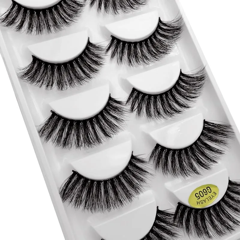 30 Pieces) 10 Pairs Mink Lashes
