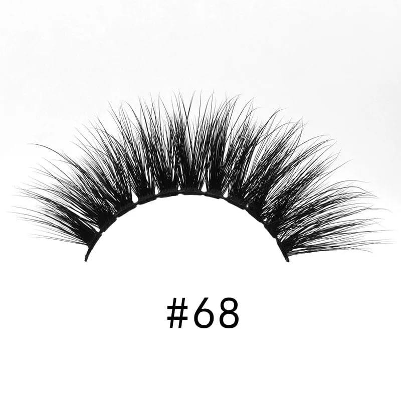 30 Pieces) 3D Imitation Mink Hair False Eyelashes