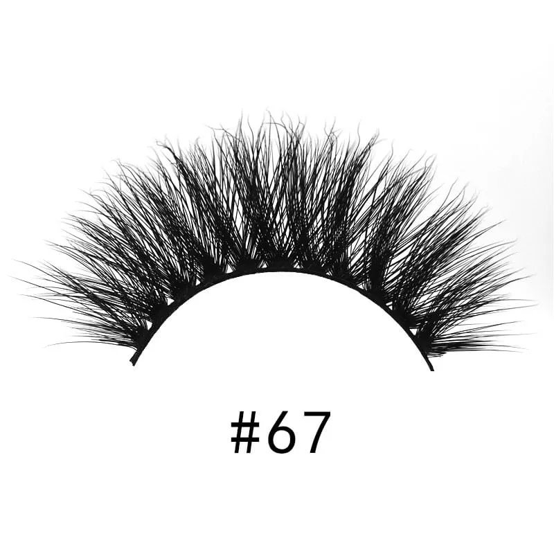 30 Pieces) 3D Imitation Mink Hair False Eyelashes