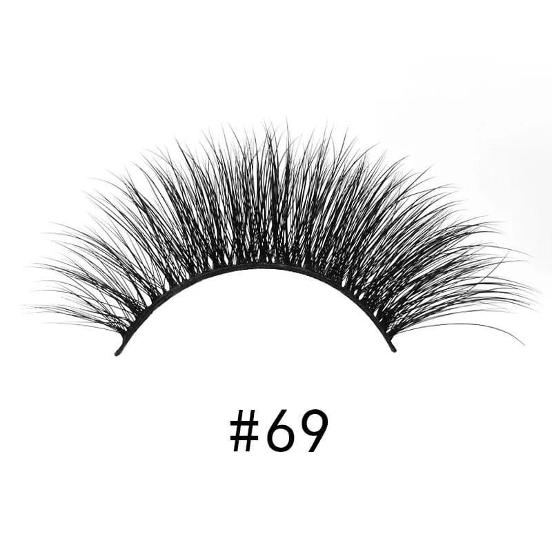 30 Pieces) 3D Imitation Mink Hair False Eyelashes