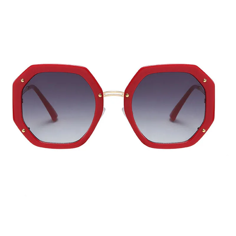 30 Pieces) C6 Polygon Frame Sunglasses