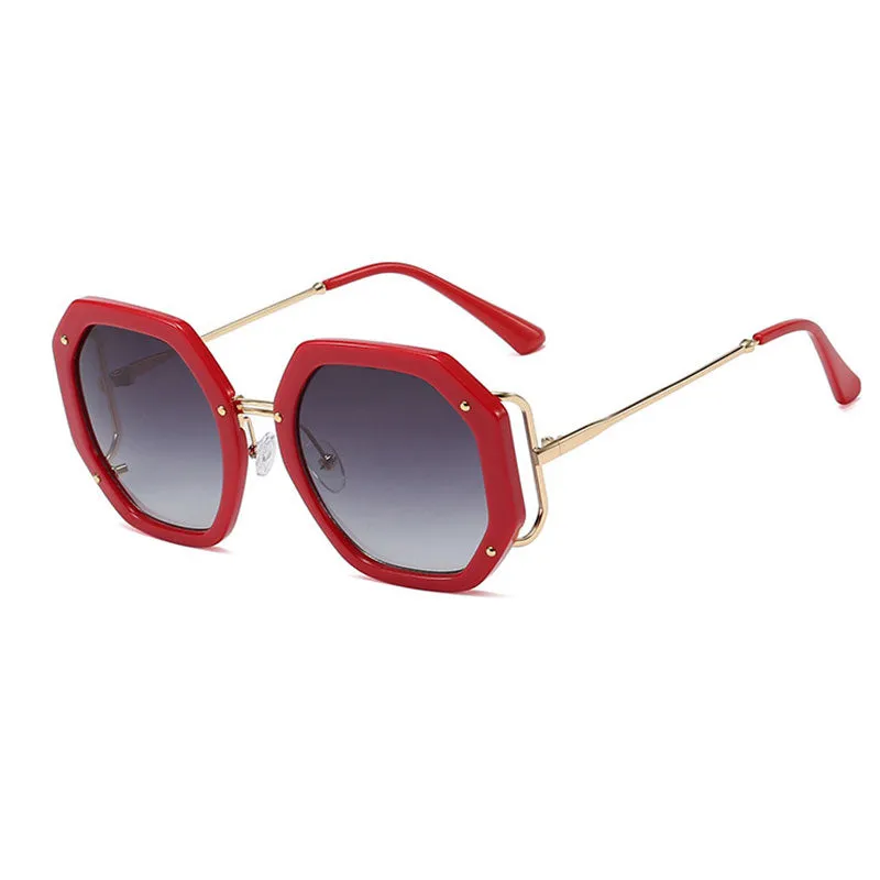 30 Pieces) C6 Polygon Frame Sunglasses