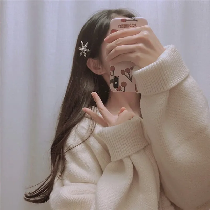 30 Pieces) Snowflake Shaped Hair Clip