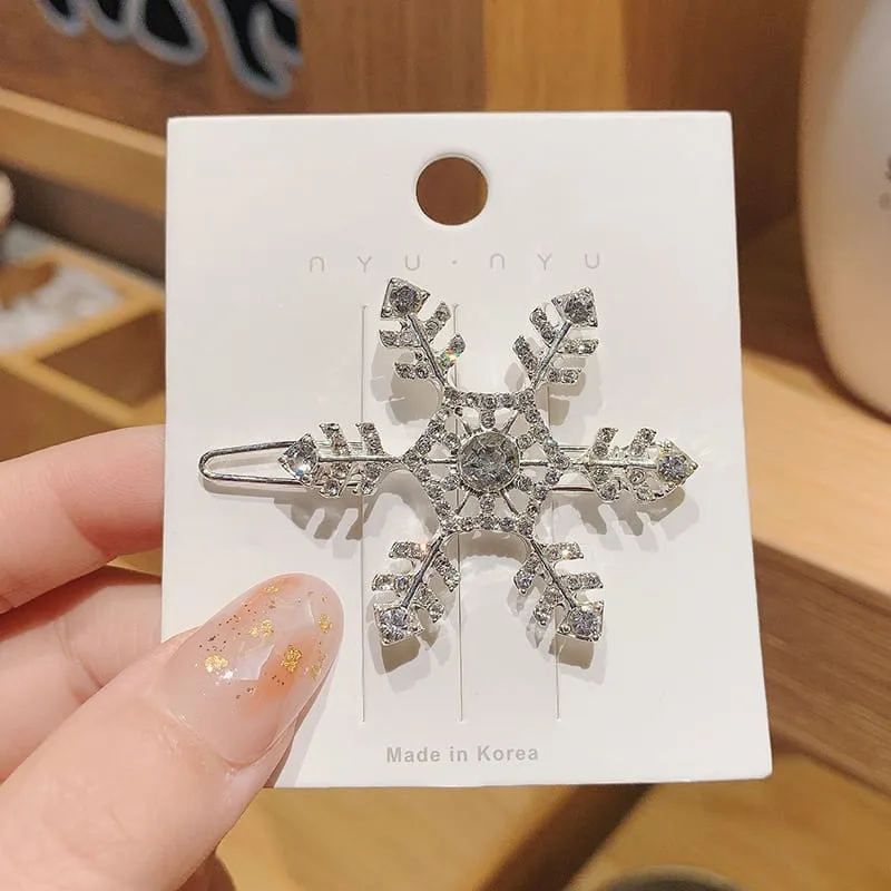 30 Pieces) Snowflake Shaped Hair Clip