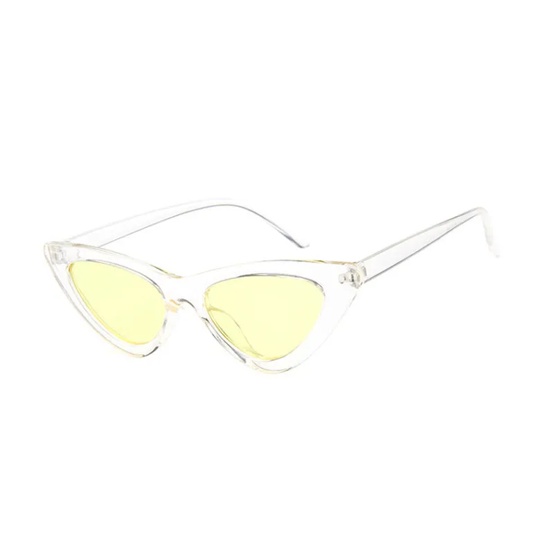 30 Pieces)Transparent Multicolor Ocean Lenses Unisex Cat Eye