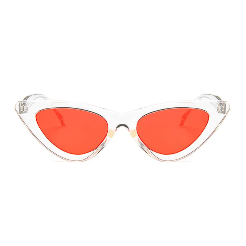 30 Pieces)Transparent Multicolor Ocean Lenses Unisex Cat Eye