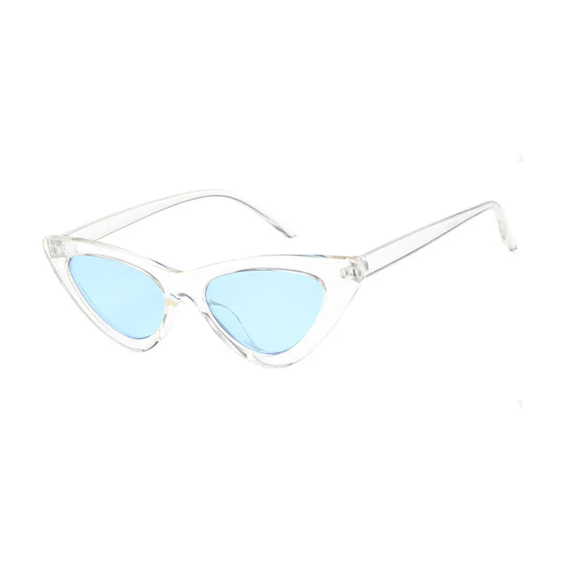 30 Pieces)Transparent Multicolor Ocean Lenses Unisex Cat Eye