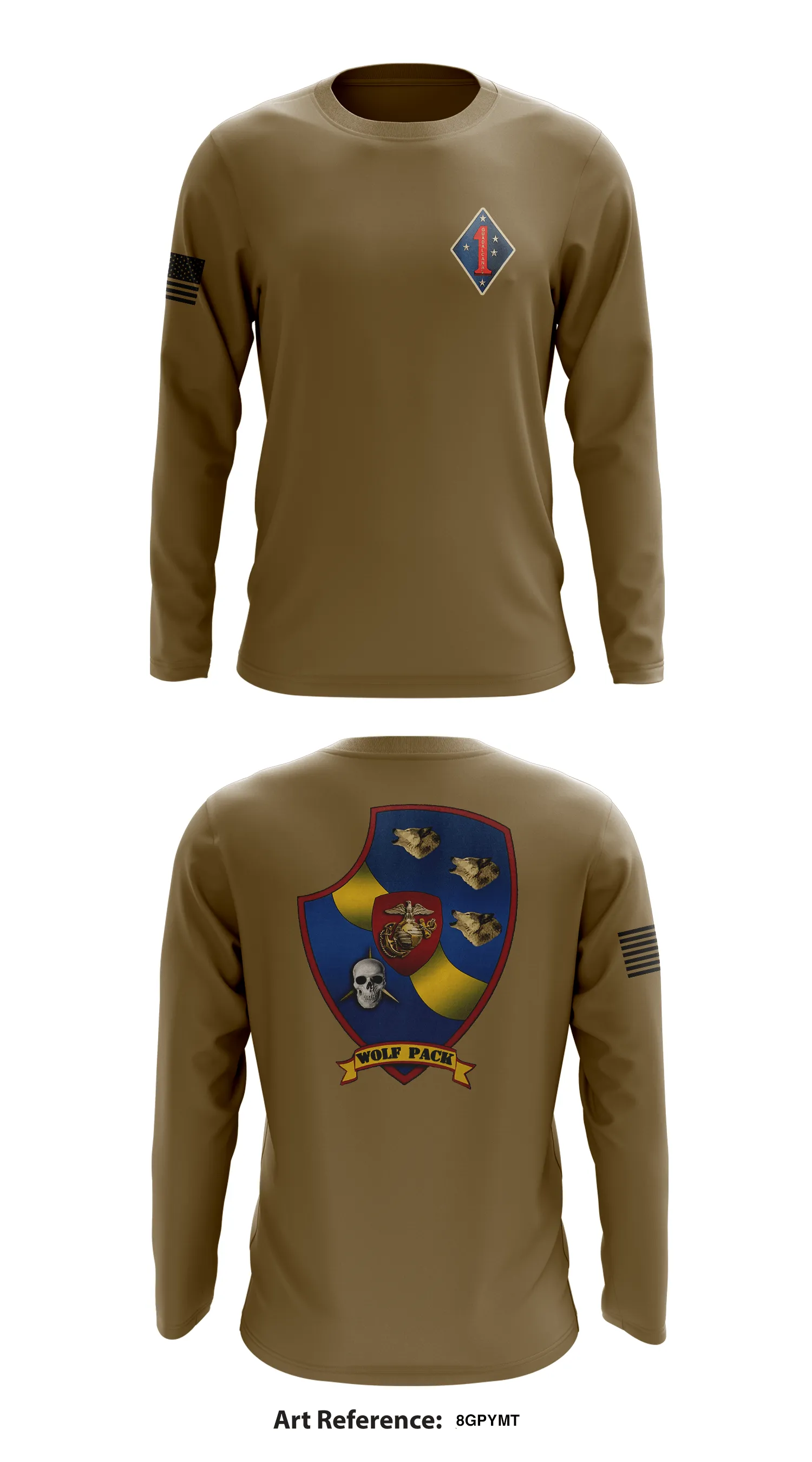 3D Light armored reconnaissance  Store 1  Core Men's LS Performance Tee - 8gPymt