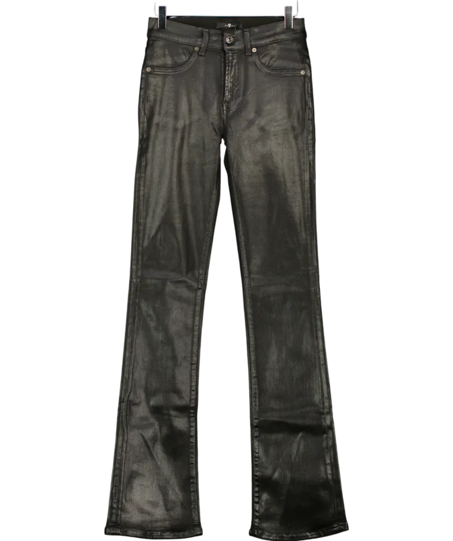 7 For All Mankind Dojo Tailorless Slim Illusion Luxe Black W27