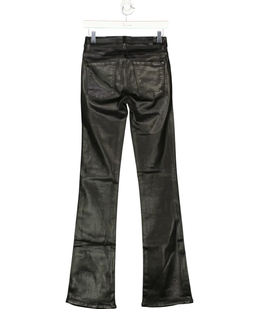 7 For All Mankind Dojo Tailorless Slim Illusion Luxe Black W27