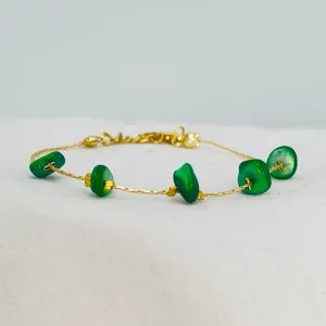 Adjustable Natural Stone Chain Bracelet – Timeless Elegance 