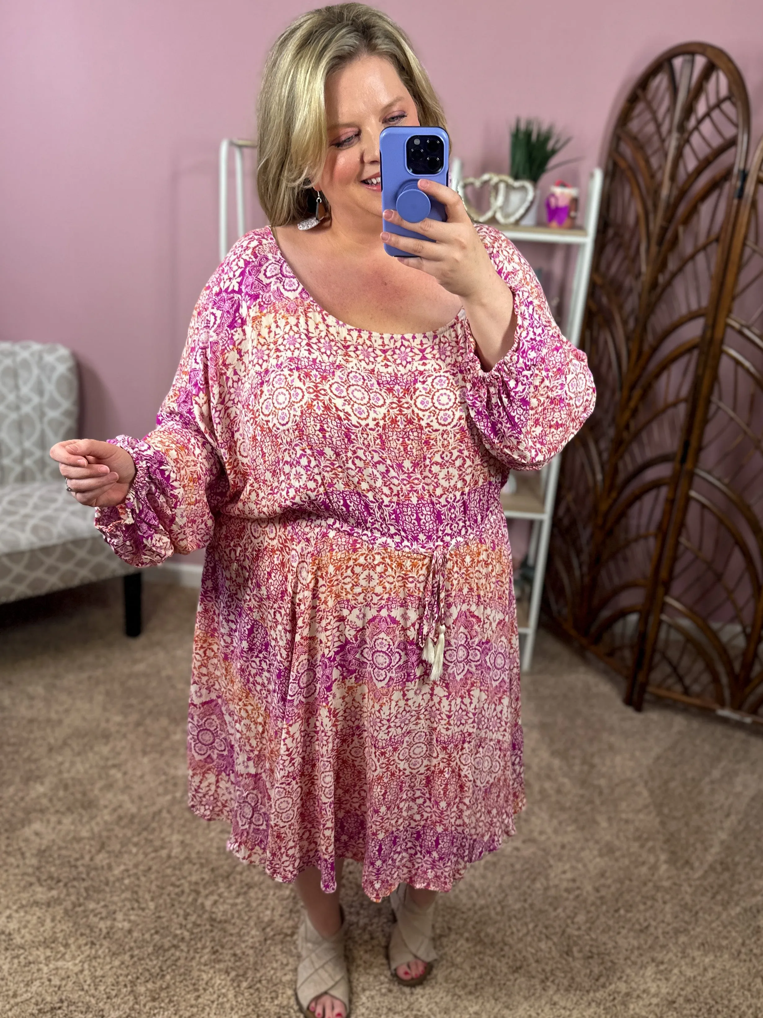 All About You Cinch Waist Romper Dress