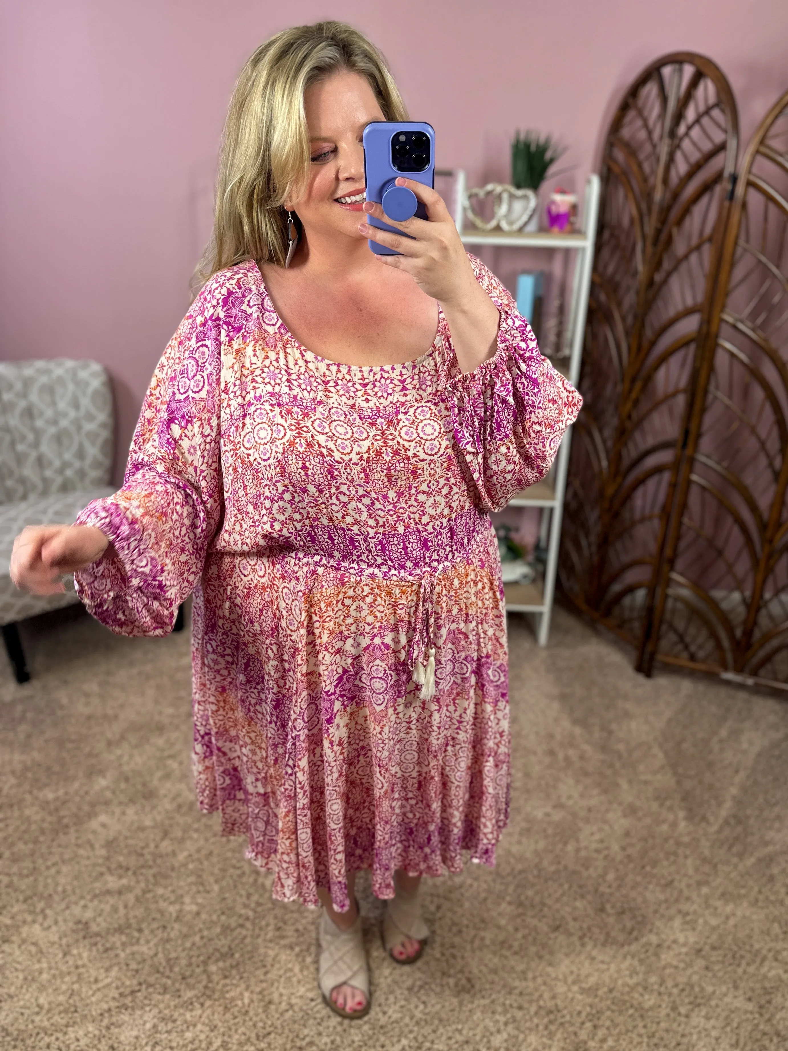 All About You Cinch Waist Romper Dress