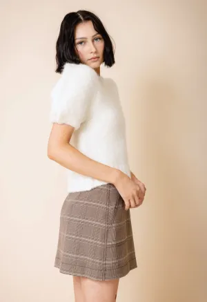 Alpaca Puff Sleeve Top
