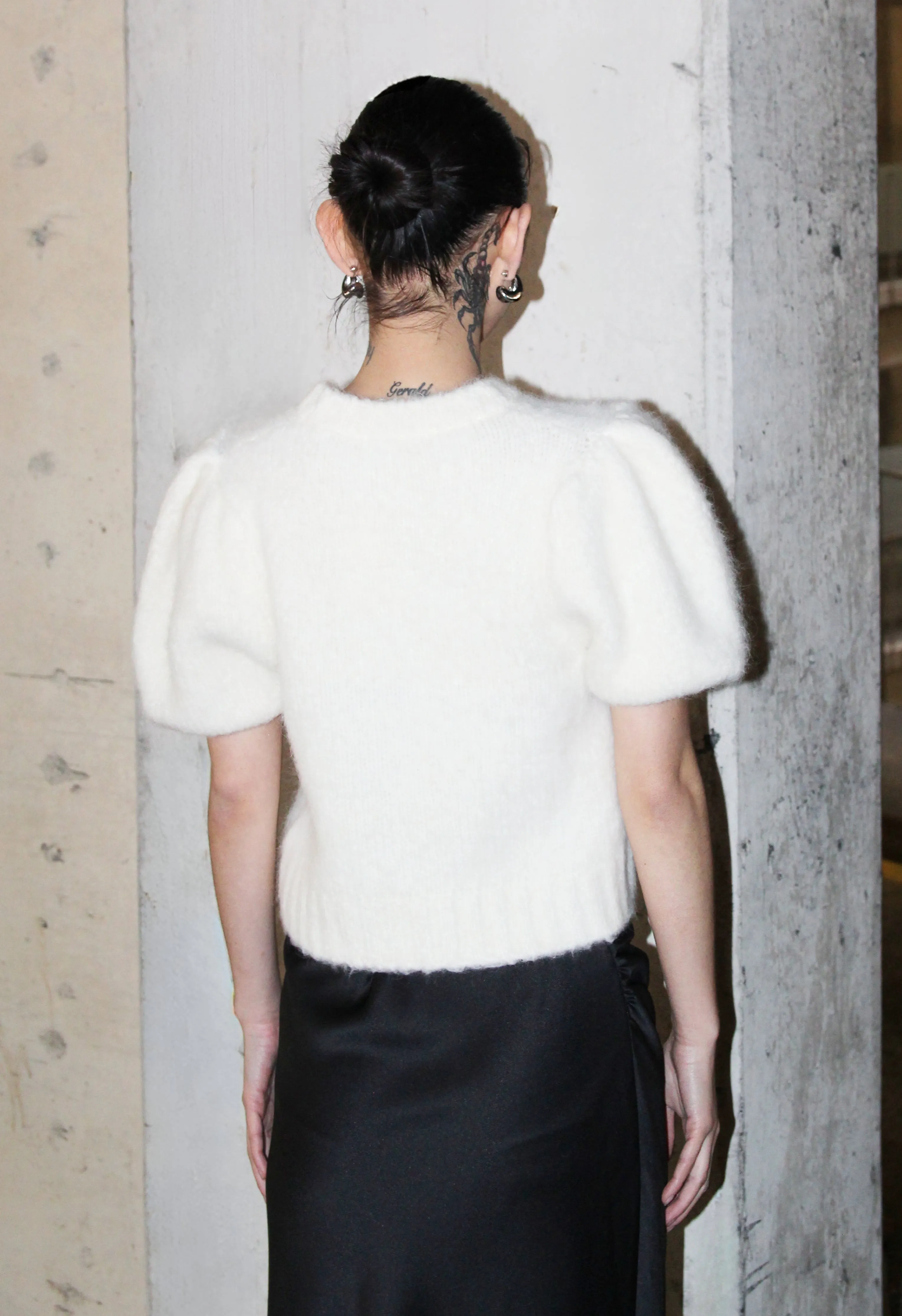 Alpaca Puff Sleeve Top