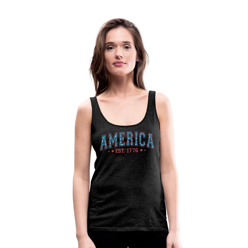 American Legacy: Premium Women's Tank Top with 'America EST. 1776'