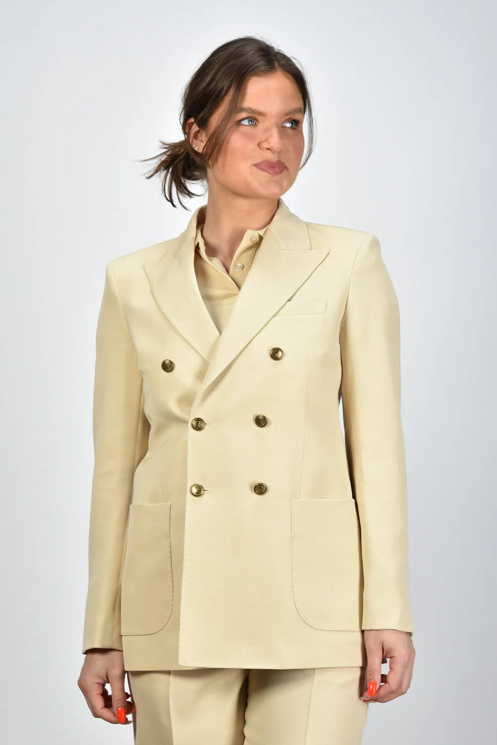 Ami Paris blazer Croisee FBV202.WV0004 vanille