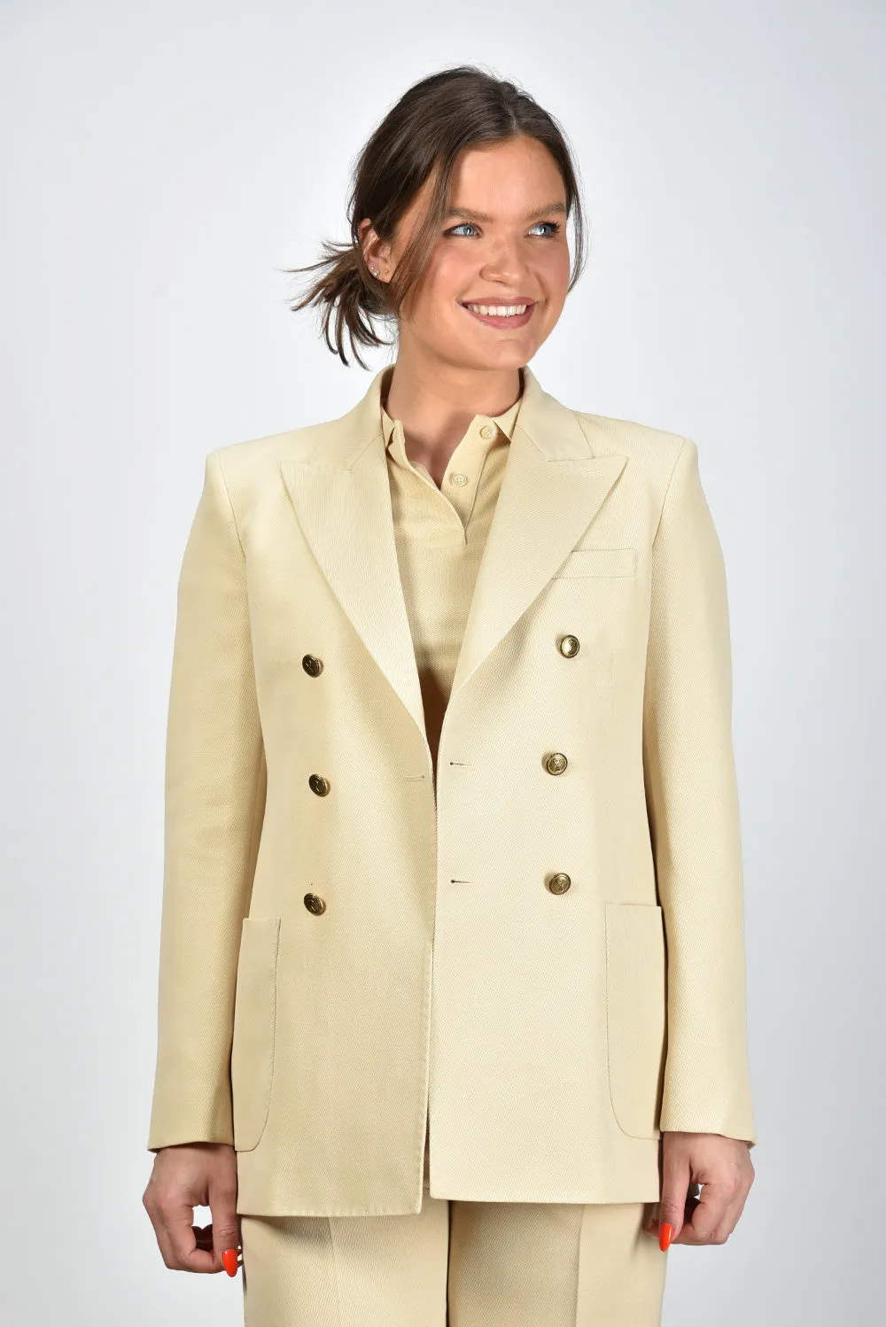 Ami Paris blazer Croisee FBV202.WV0004 vanille