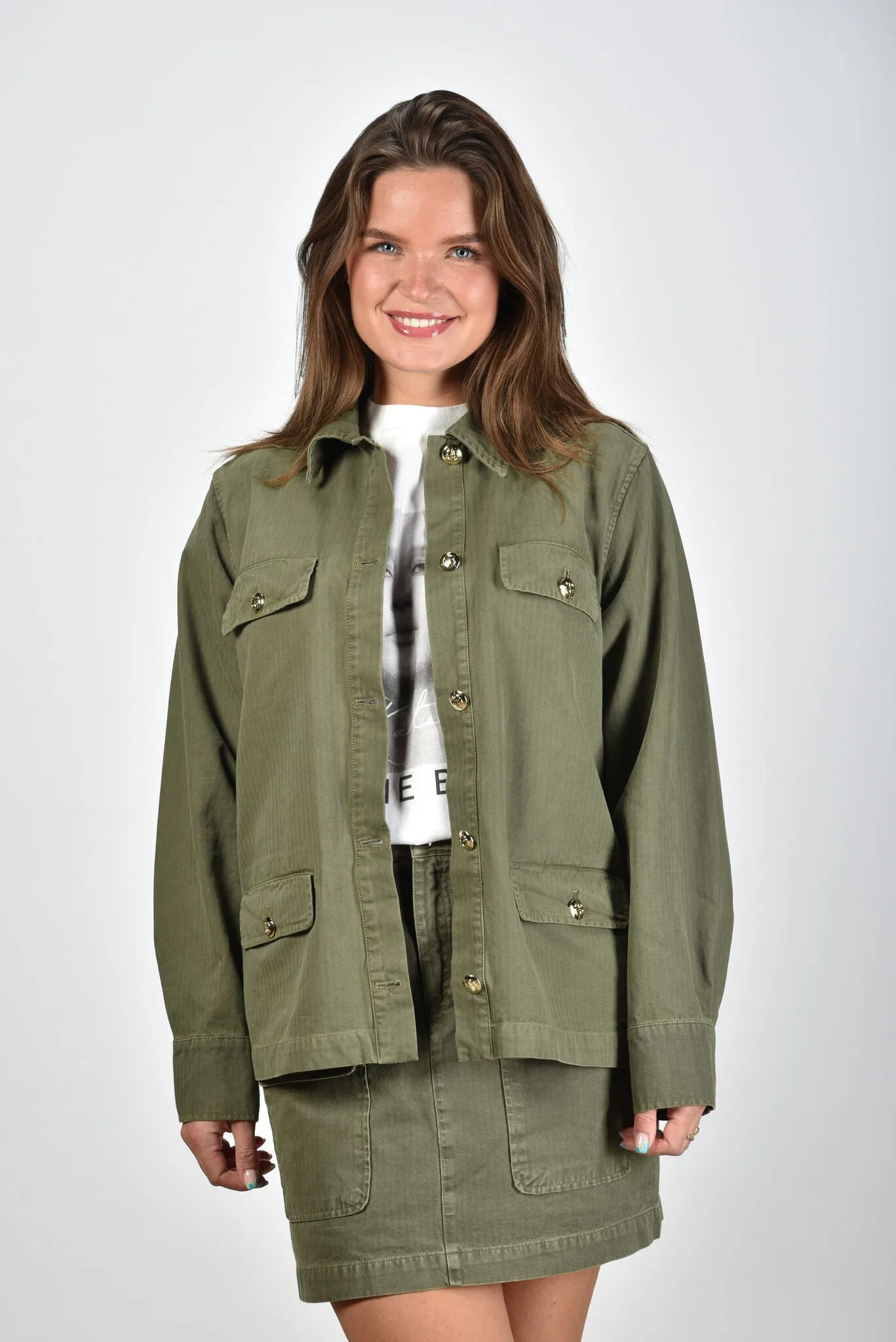 Anine Bing jack Corey A-01-7178-320 army green