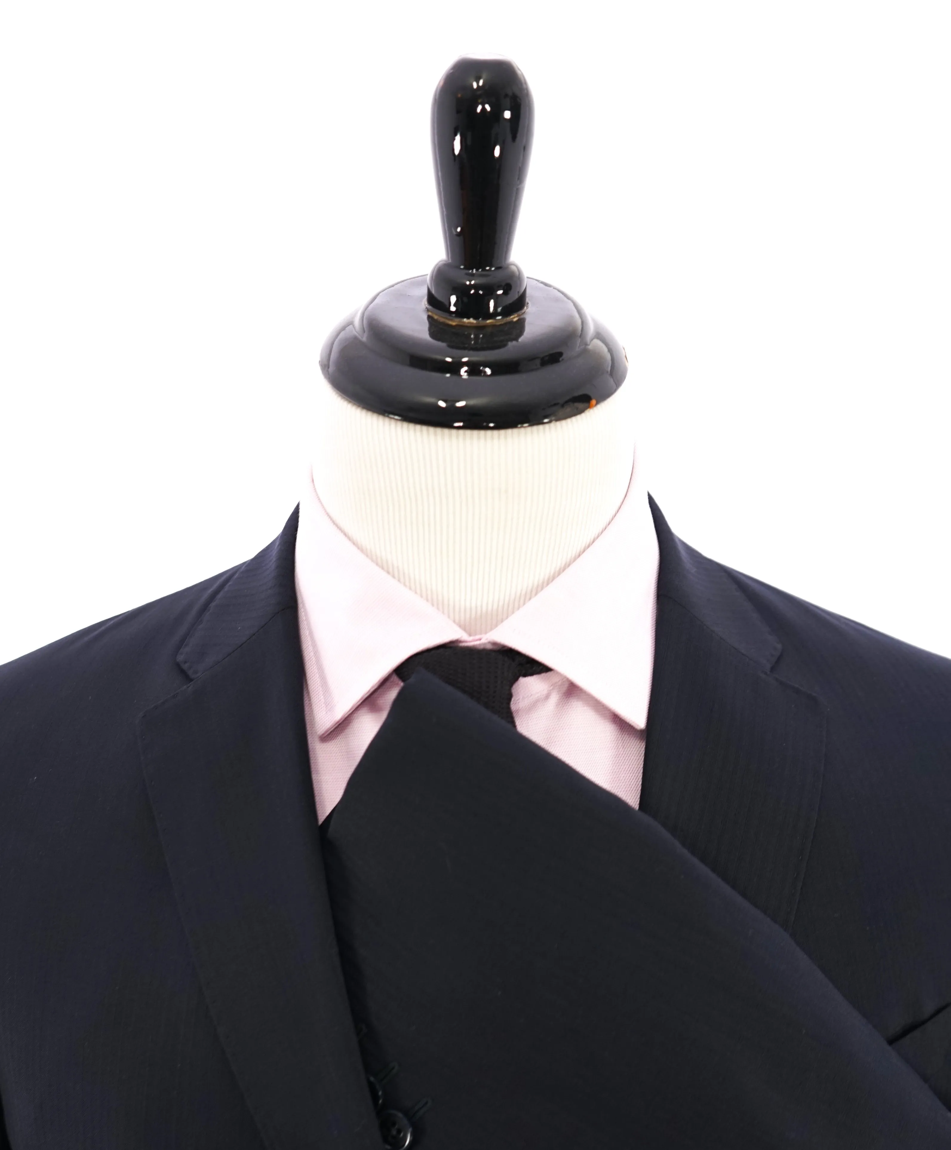 ARMANI COLLEZIONI - Tonal Navy Stripe "M Line" SLIM Suit - 44R