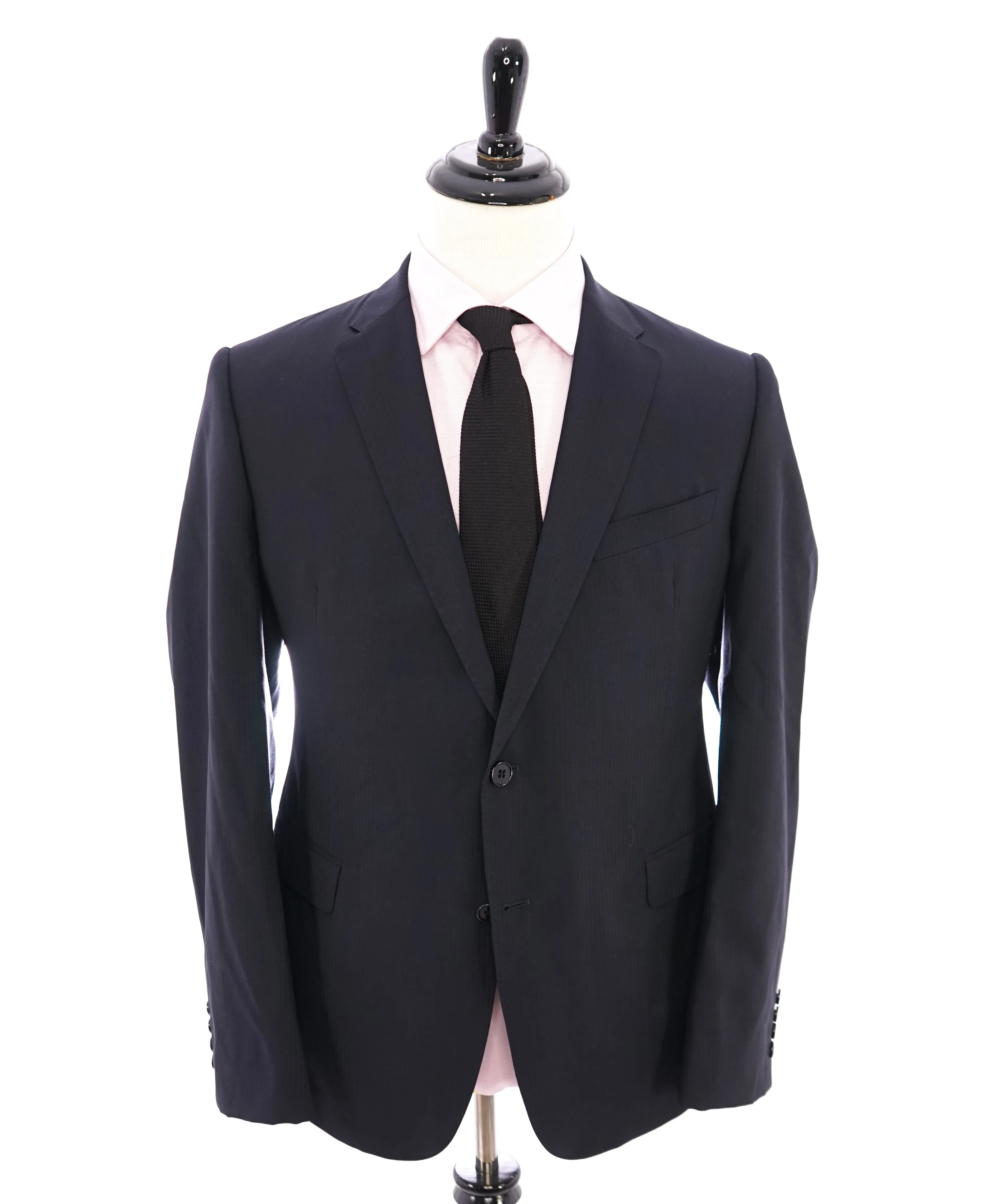 ARMANI COLLEZIONI - Tonal Navy Stripe "M Line" SLIM Suit - 44R