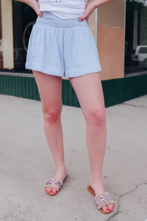 Baby Blues Smocked Shorts