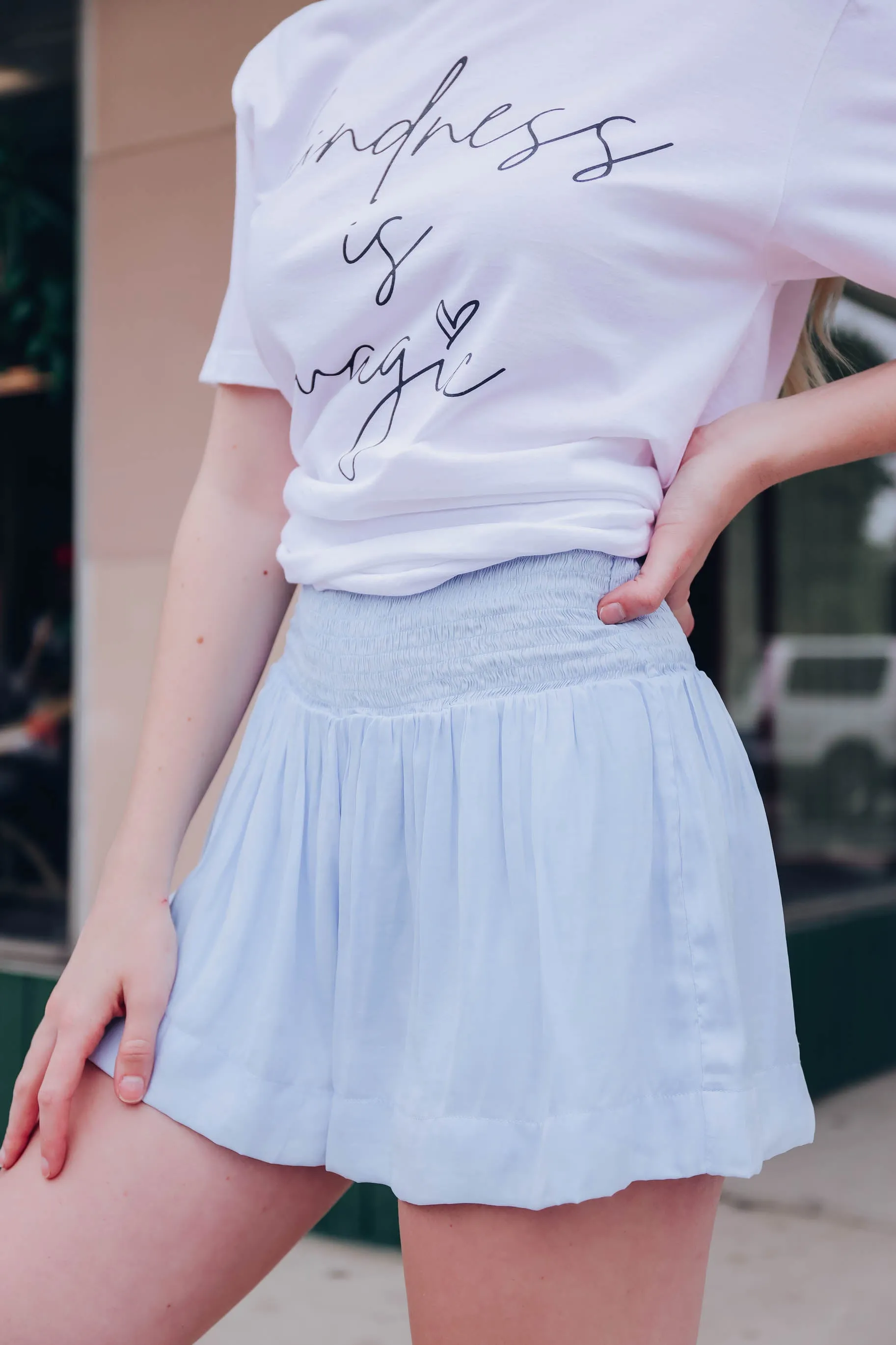 Baby Blues Smocked Shorts