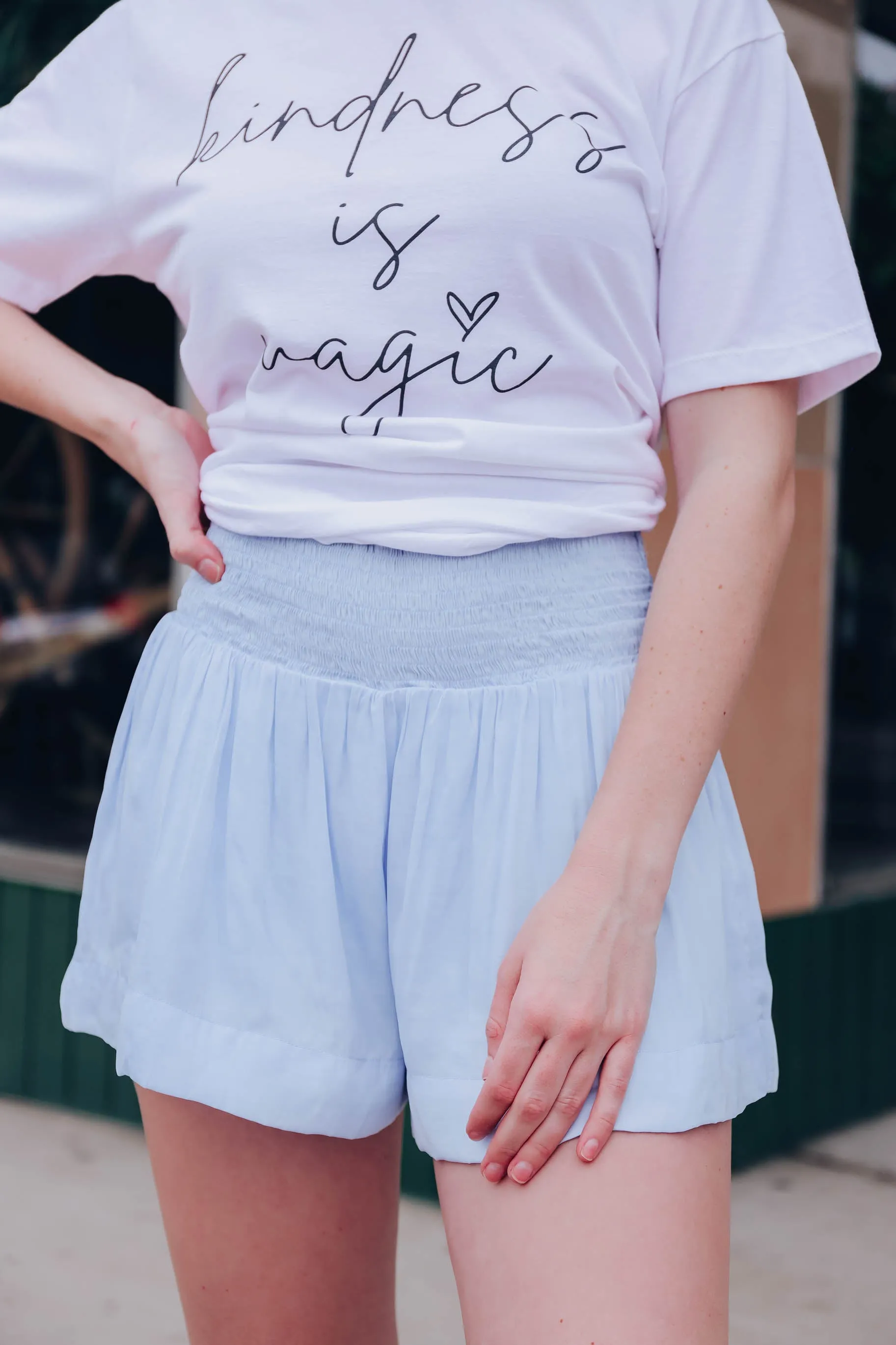Baby Blues Smocked Shorts