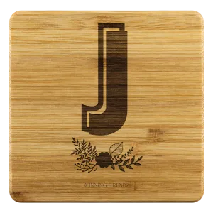 Bamboo "J" Coasters (Sets of 4)