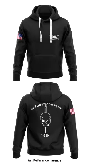 Bayonet Company 1-5 INF Store 1  Core Men's Hooded Performance Sweatshirt - R5zbJ5