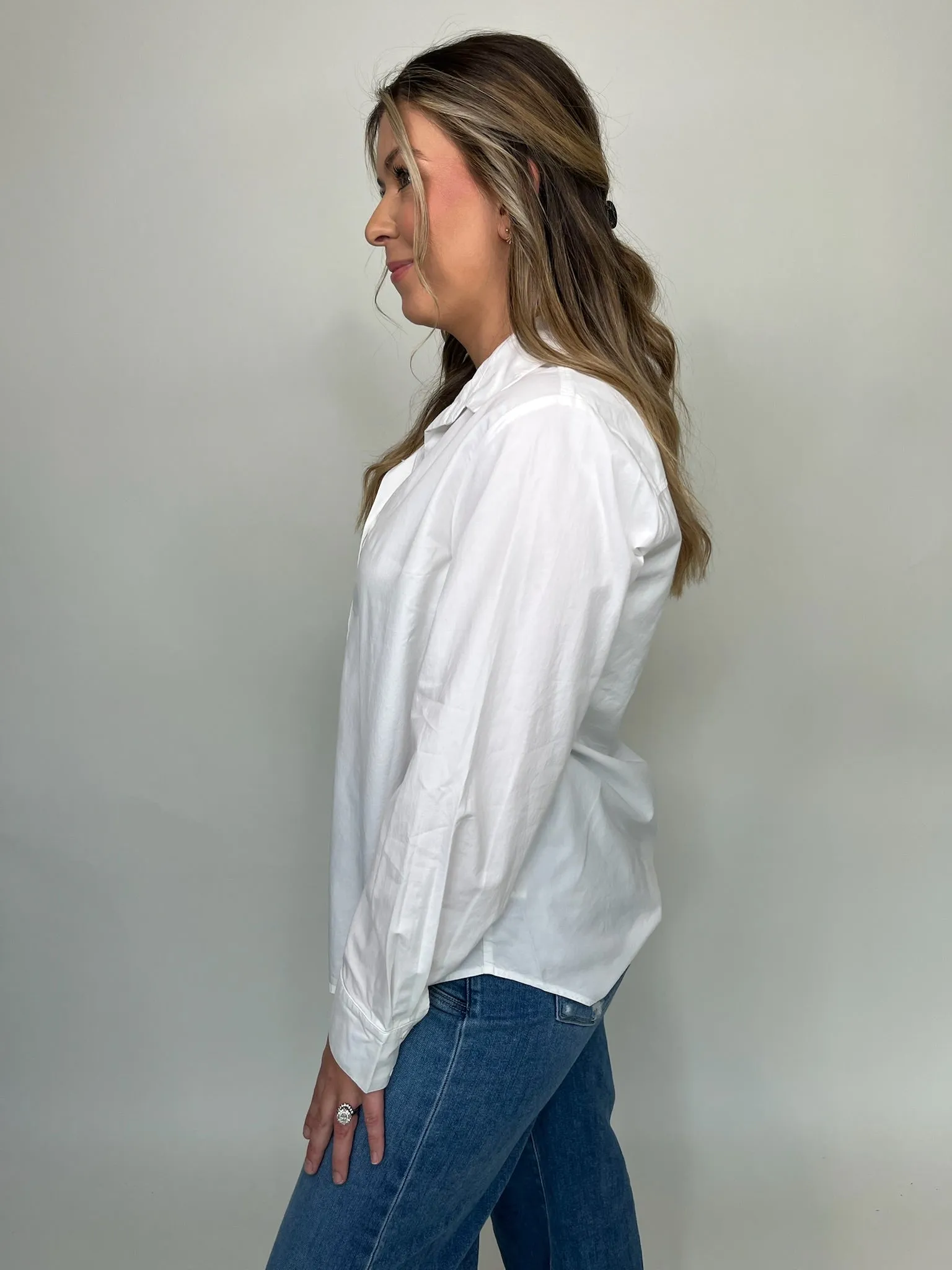 Bella Dahl Clean Wide Collar Shirt