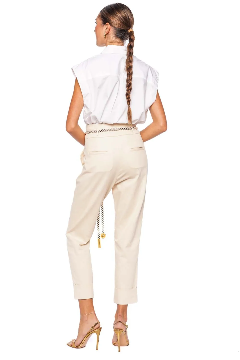 Beryl Cropped Rope Tapered Pant
