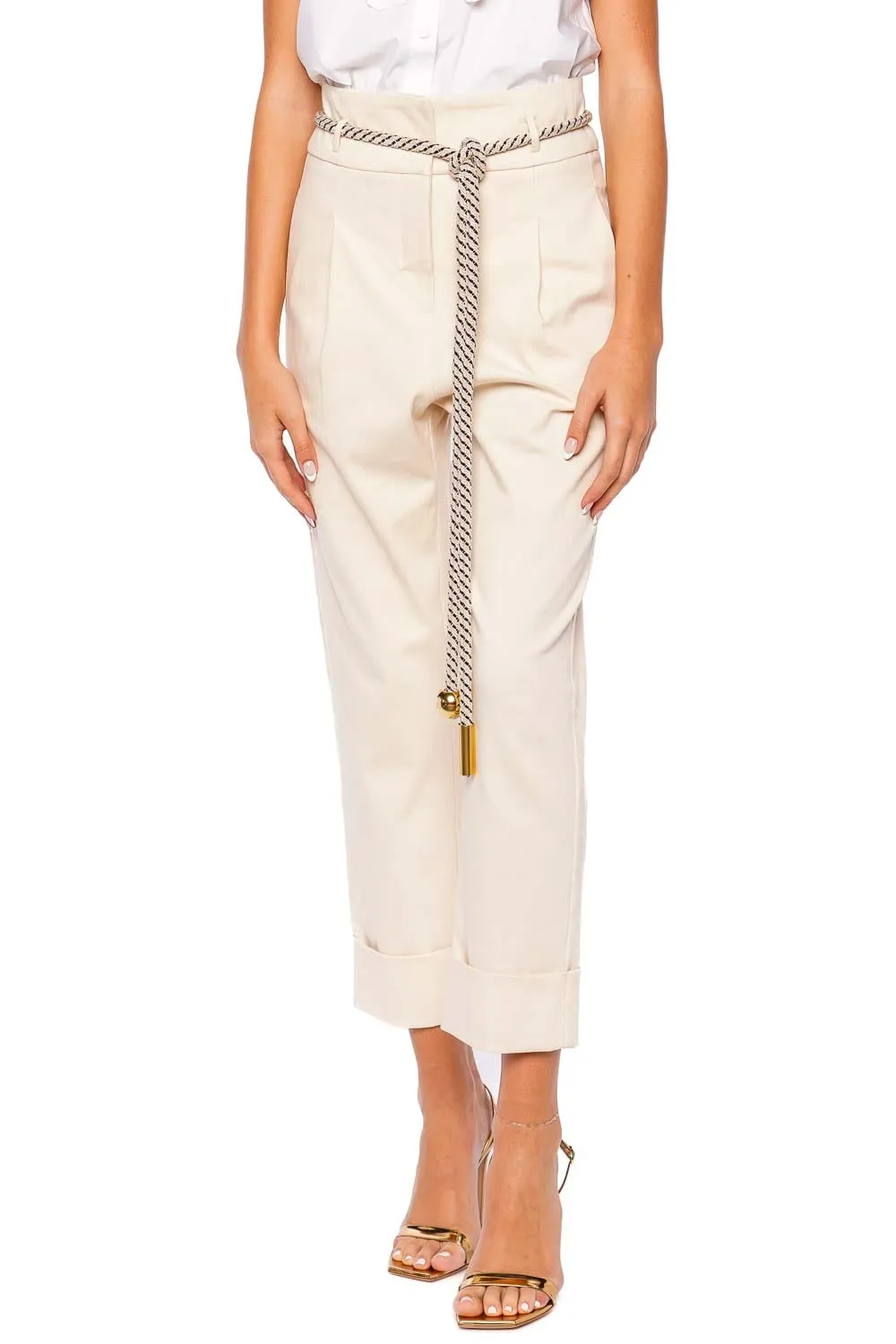 Beryl Cropped Rope Tapered Pant