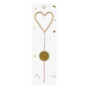 Big Golden Heart Sparkler Wand