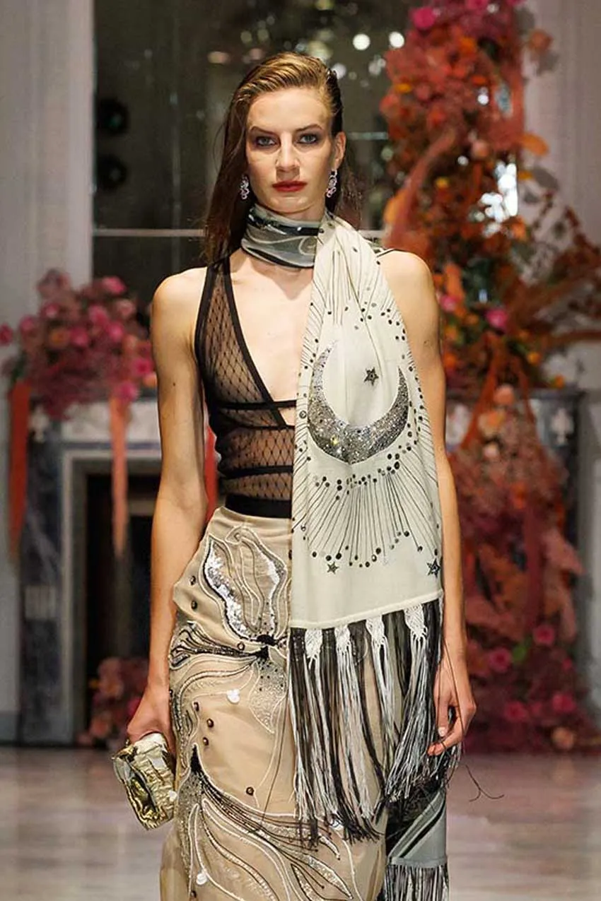 Black Lattice Point D'Esprit Bodice