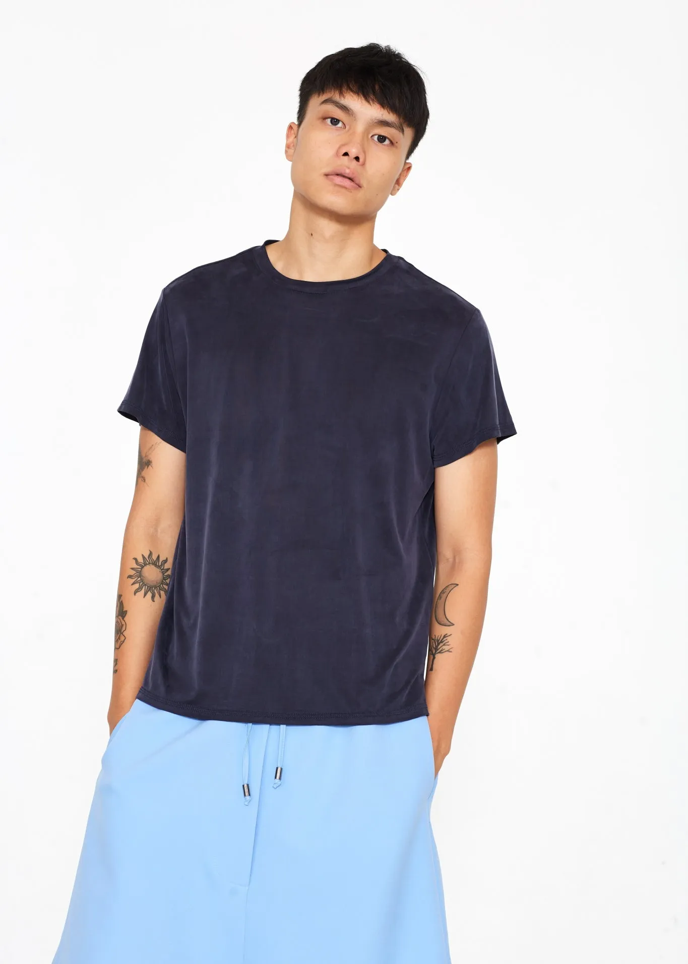 Blue Cupro T-shirt