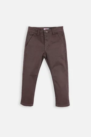 BOY'S CHOCOLATE BROWN CHINO PANT