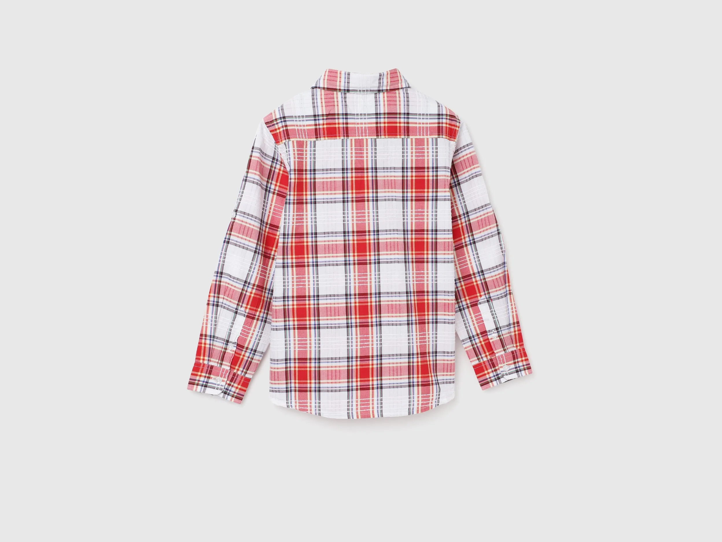 Boy's Regular Fit Spread Collar Checked Shirts