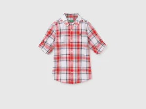 Boy's Regular Fit Spread Collar Checked Shirts