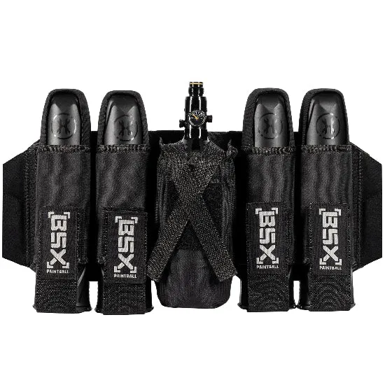 BSX 4 1 Pod Paintball Harness - Black