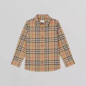 Burberry Vintage Check Stretch Cotton Shirt