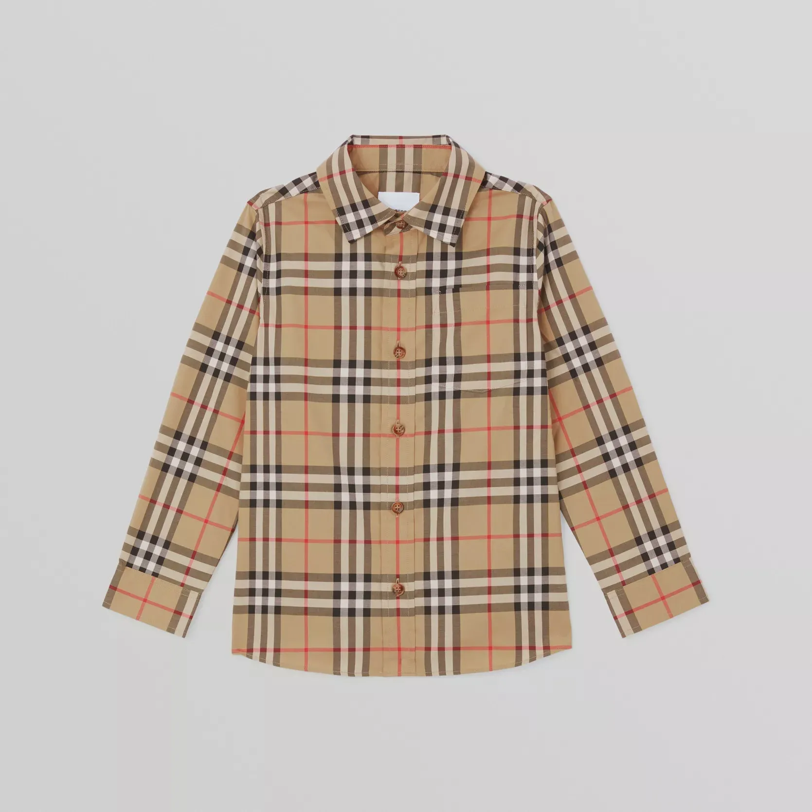 Burberry Vintage Check Stretch Cotton Shirt